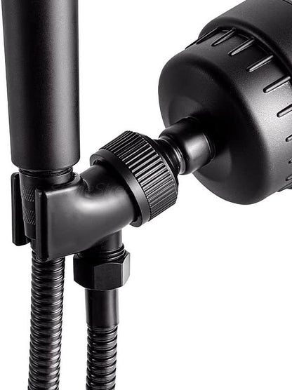 Original StoneStream Adjustable Wall Shower Adapter and Holder for Handheld Showerheads - Matte Black