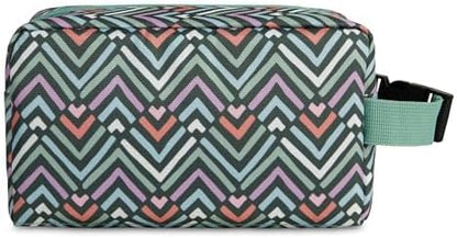 PackIt® Freezable Snack Box, Diamond Chevron, Built with EcoFreeze® Technology, Collapsible, Zip Closure with Buckle Handle, Designed For Work Snacks, Fresh Snacks On the Go, Adults, and All Ages