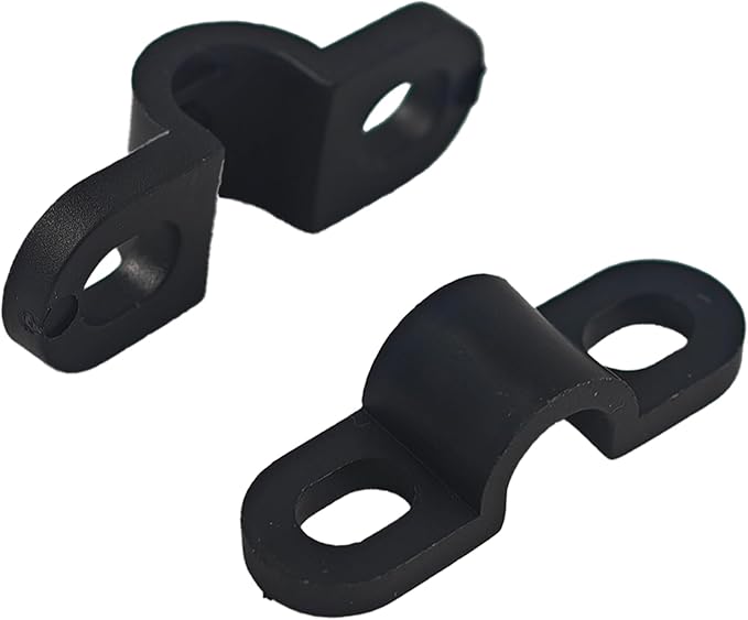 120Pcs Wire Shelf Loop Clips, Black Plastic Shelving Wall Clips with Screws, Back Mount Brackets for Wire Shelves Concrete Drywall Installation, Closet Storage Organizer Hardware