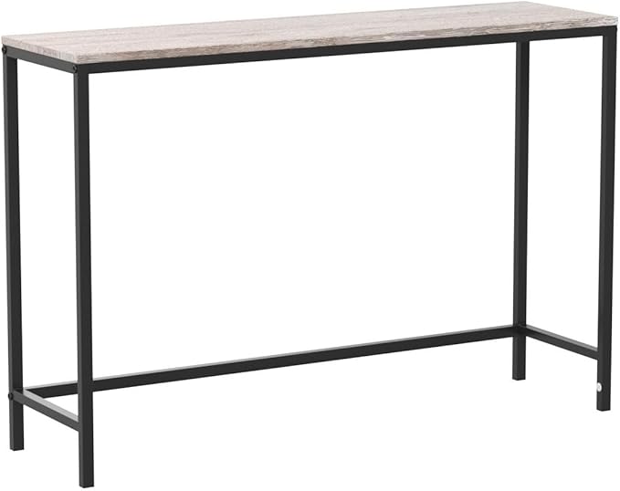 HOMERECOMMEND Console Table for Entryway Narrow Sofa Tables Rustic Narrow Entrance Table Front Door Console Table Accent Table for Living Room Entryway Corridor Hallway Natural Wood Color