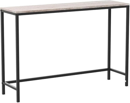 HOMERECOMMEND Console Table for Entryway Narrow Sofa Tables Rustic Narrow Entrance Table Front Door Console Table Accent Table for Living Room Entryway Corridor Hallway Natural Wood Color