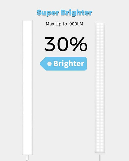 ASOKO Plug-in Under Cabinet Lighting, 24Inch LED Workbench Lights with Super Brighten 900Lumen and Dimmable 6000K Cool White, Memory Function Desk Lamp for Kitchen Sink/Desk/Workbench