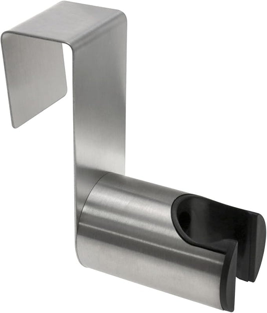 304 Stainless Steel Wall Mounted Toilet Bidet Sprayer Bracket 1.654 x 3.858 inch Silver for Bathroom Storage Hook 1PCS