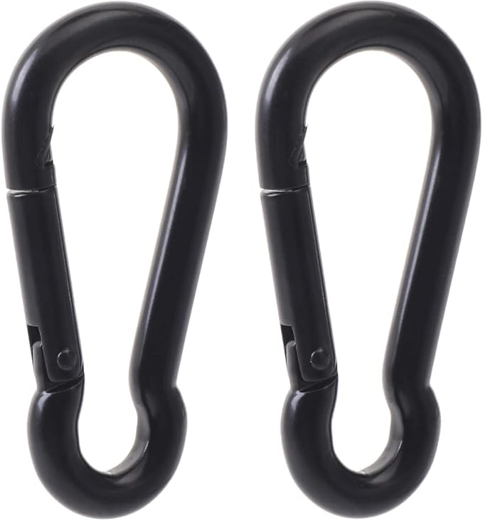 Carabiner Clips, 316 Stainless Steel Carabiner Clip, Heavy Duty Carabiner Hooks, Keychain Carabiners, Multi-Purpose Spring Snap Hook for Dog Leash, Outdoor Camping, Swing, Hammock