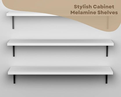 Cabinet Shelf Melamine 3/4'', Custom, Cut to Size. (12'' Depth, 35'' Length)