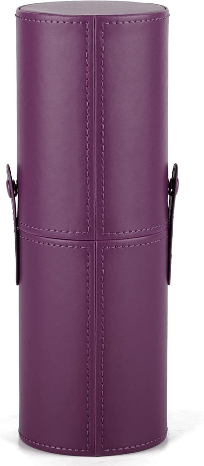 Narwey Makeup Brush Holder Travel Brushes Case Bag Cup Storage Dustproof for Women (Purple)