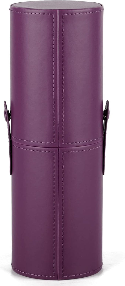 Narwey Makeup Brush Holder Travel Brushes Case Bag Cup Storage Dustproof for Women (Purple)
