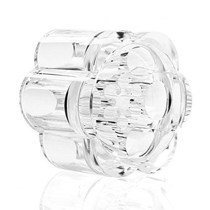 12 Spaces Clear Transparent Acrylic Flower Style Cosmetic and Makeup Brush Holder Stand/Organizer, 5.6 Ounce