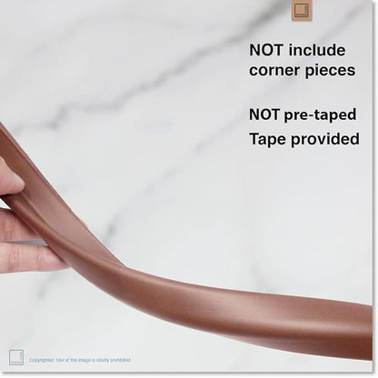 Roving Cove Slimfit Edge Protector for Baby Proofing (9ft Small Edge Only), Soft Rubber Foam Furniture Edge Bumper Guard, Desk Edge Cushion, 3M Adhesive, Coffee Brown