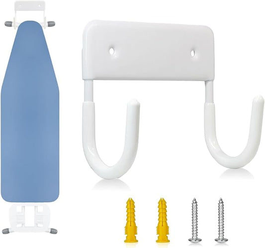 Ironing Board Holder Wall Mount,Iron Board Hook Wall Mount for Laundry Rooms,Ironing Board Hanger