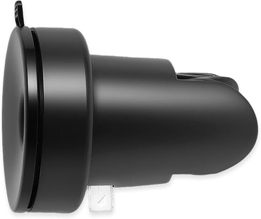 Handle held Shower Head Holder Suction Cup - Retachable - 5 Positions Adjustable - Bathroom Wall Mounted Shower Hose Holder - (Matte Black)