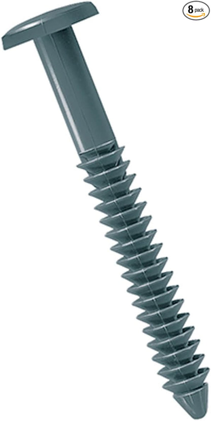 Ekena Millwork LVSL0008WB 3" Lifetime Vinyl Shutter-Lok's (8/Bag), Wedgewood Blue