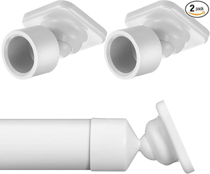 2 Sets Angled Shower Rod Mount for Sloped Walls Angled Wall Bracket for 25 mm Shower Bar Low Cost Solution