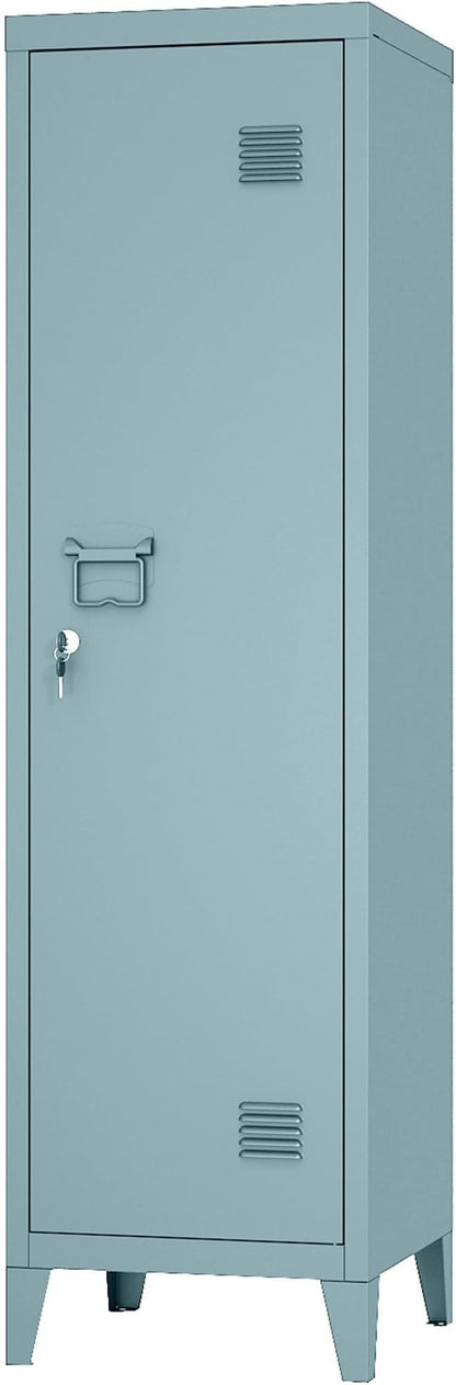 MIOCASA Metal Cabinet Home Office Storage Cabinets with Doors and Shelves Lockable File Cabinet Organizer Coat Lockers for Kids