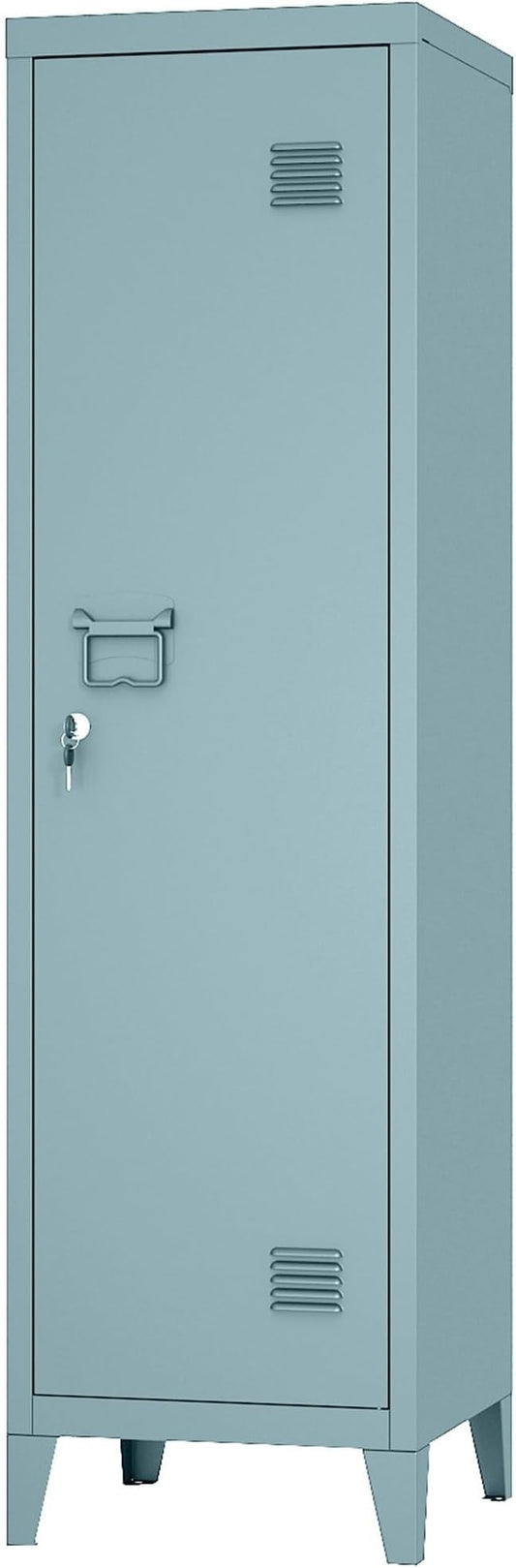 MIOCASA Metal Cabinet Home Office Storage Cabinets with Doors and Shelves Lockable File Cabinet Organizer Coat Lockers for Kids