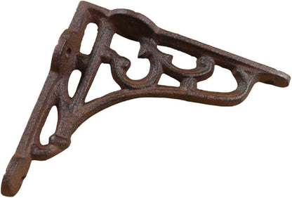 2 Antique Style Shelf Brace Wall Bracket Cast Iron Brackets Small 4 1/8" X 3 5/8