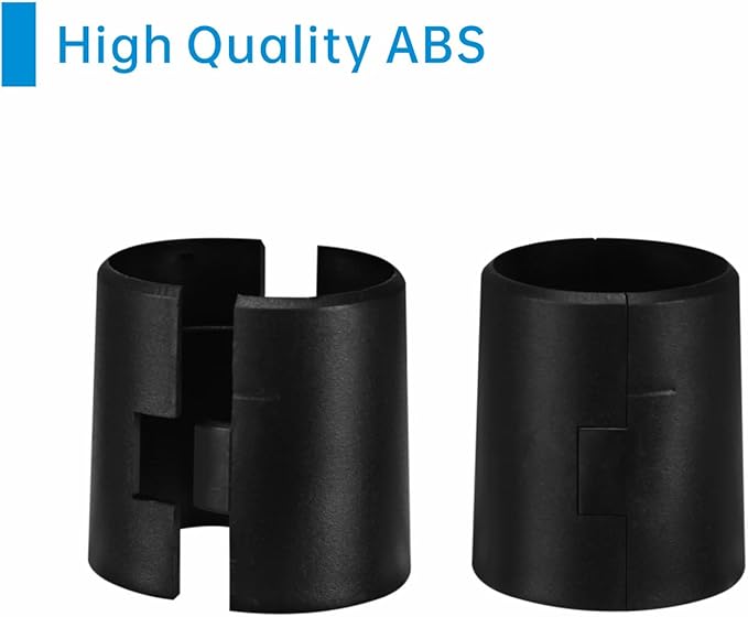 38mm Wire Shelf Clips – Jamiikury Black Plastic Shelf Lock Clips for Metric 38mm Posts Only – Check Size Before Purchasing - 4pcs (2 Pairs)