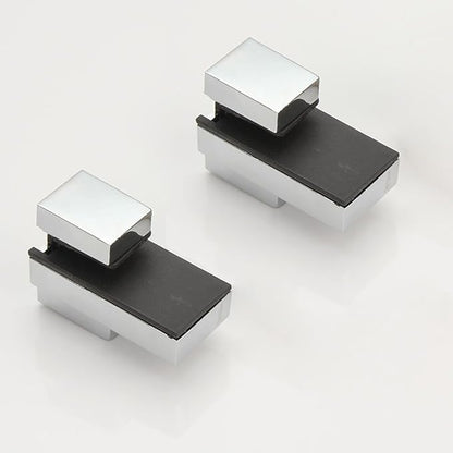 Wood/Glass Shelf Bracket for 0.2" to 0.6" Wood/Glass, Polished Chrome