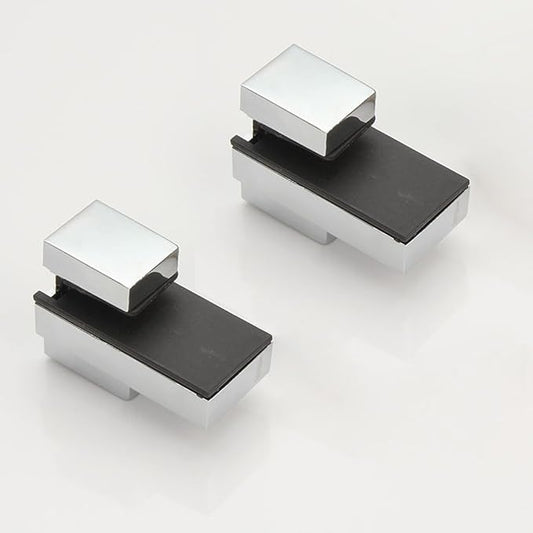 Wood/Glass Shelf Bracket for 0.2" to 0.6" Wood/Glass, Polished Chrome
