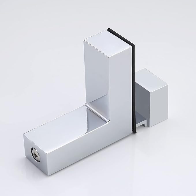 KES Glass Shelf for Bathroom, Glass Wall Shelves 16 Inch Floating Shelf Polished Chrome Finish, BGS3201S40