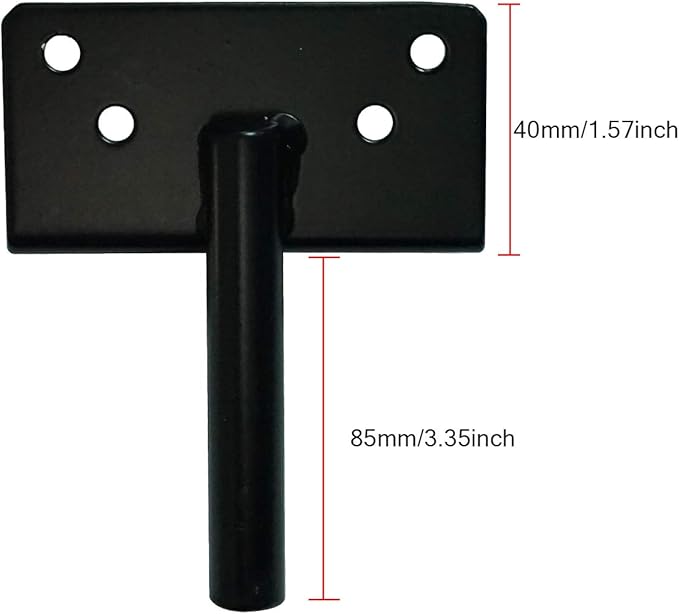 Self-Locking Gate Latch Heavy Duty Post Mount Automatic Gravity Lever Wood/PVC Fence Gate Lock with Fasteners Hardware,for Secure Pool |Yard | Garden, Steel,Black
