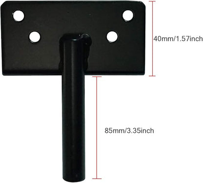Self-Locking Gate Latch Heavy Duty Post Mount Automatic Gravity Lever Wood/PVC Fence Gate Lock with Fasteners Hardware,for Secure Pool |Yard | Garden, Steel,Black