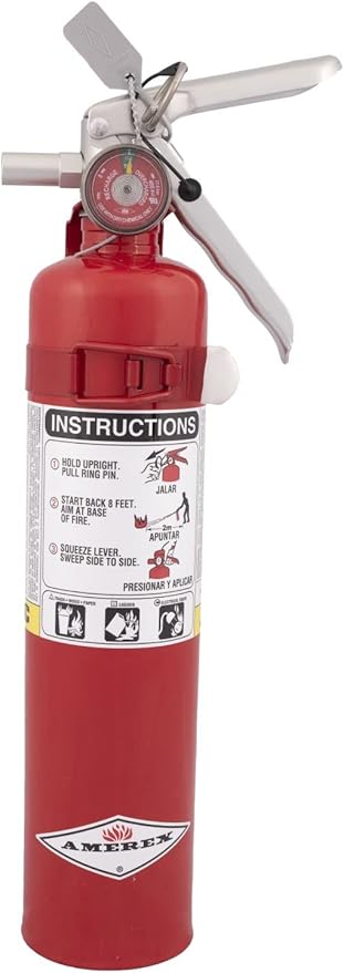 Amerex B417T 2.5 lbs ABC Dry Chemical Fire Extinguisher with Wall Bracket