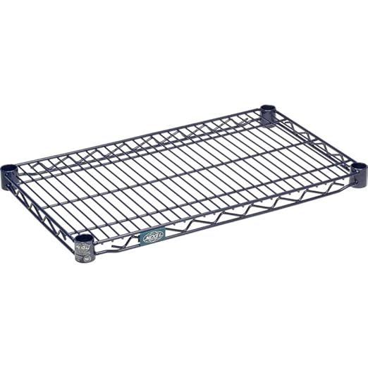 Nexel Nexelon Additional Wire Shelf for Wire Shelving Units, 600-800 lb Capacity, 14"W x 24"L, Blue