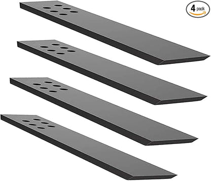 WINKER Countertop Support Bracket 4 Pack, 12" L x 2.5" W, Black Steel, Wall Mount, Heavy Duty, Hidden, Floating Design, Knee Wall Support, Granite/Quartz/Concrete/Wood Countertops, Screws Included