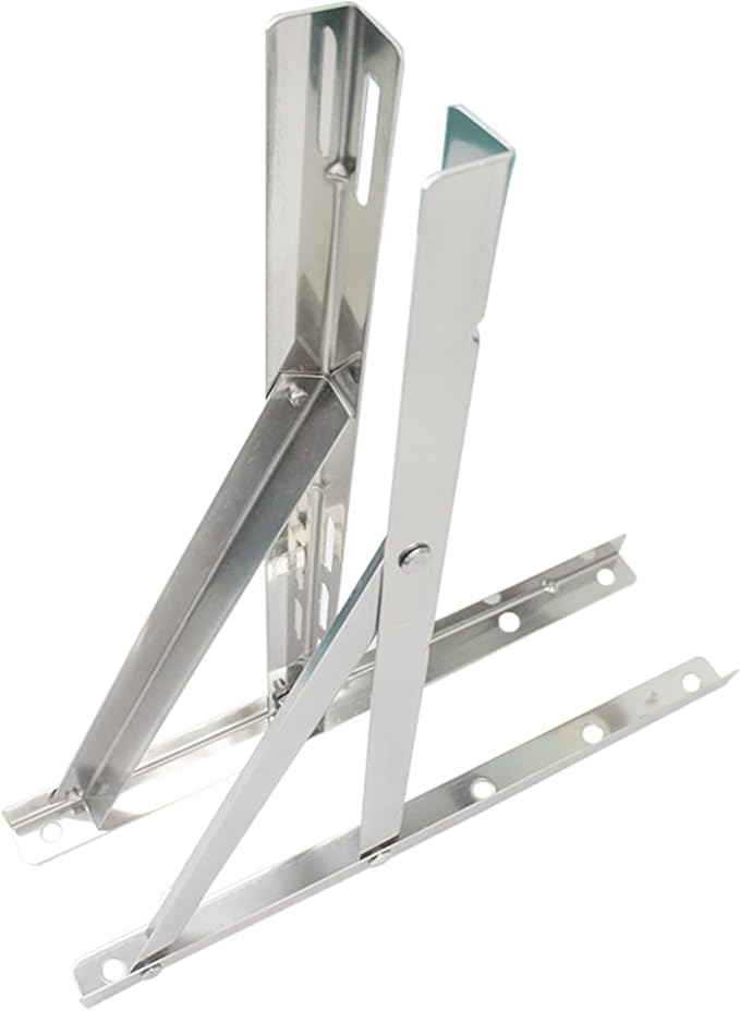 Wall Mounting Bracket for 9000-36000 BTU Condenser，Ac Support Brackets Rust Free Stainless Steel for Mini Split Air Conditioner Heat Pump Systems. (Large（9000-36000BTU）)