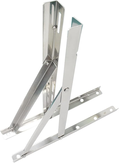 Wall Mounting Bracket for 9000-36000 BTU Condenser，Ac Support Brackets Rust Free Stainless Steel for Mini Split Air Conditioner Heat Pump Systems. (Large（9000-36000BTU）)