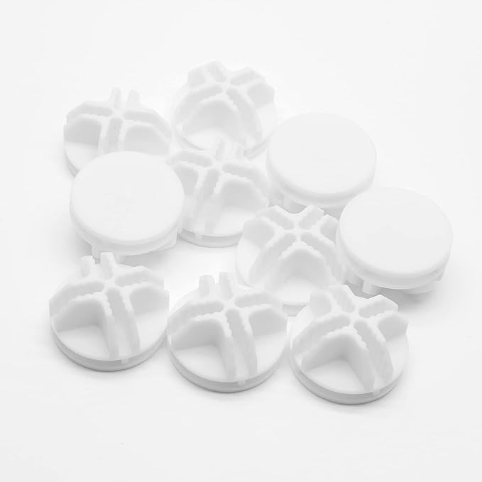 30Pcs Wire Cube Connectors Plastic Grid Cube Organizer Connector for Modular Closet Storage Organizer & Wire Shelving (White)