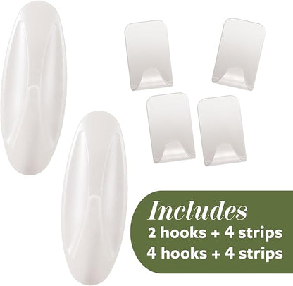 Command Mixed Hooks Pack, Radiant Pearl, 6/Pack (PRMHP-6ESF)