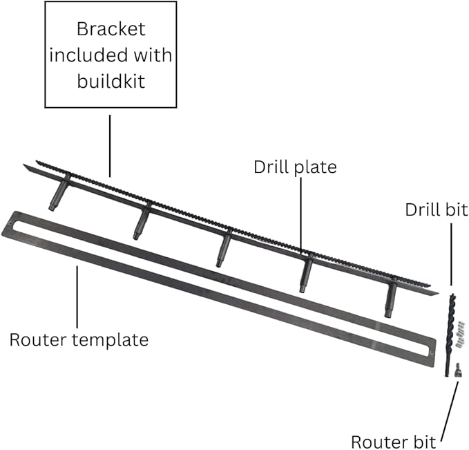 Floating Shelf Brackets - Sheppard Brackets - Easy Install - Heavy Duty (58 inch Build Kit)