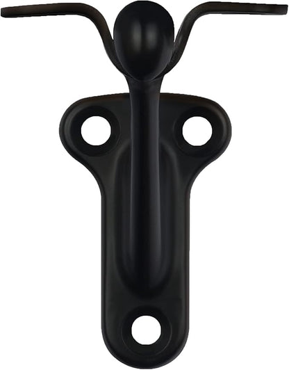 Triumph Hardware,3 Pack,3" Heavy Duty handrail Bracket Matte Black,Stair Railing Bracket DIY Easy Installation Hardware
