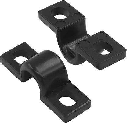 Hordion 24PCS Wire Shelf Loop Clips Plastic Shelf Clips for Wire Shelving – Black