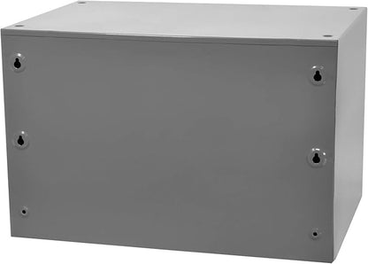 Akro-Mils Steel Garage Storage Cabinet, Small Parts Organizer Metal Cabinet for Hardware, Nails, Screws, Bolts, Nuts, and More, 17" W x 11" D x 11" H, 15-Drawer, Gray Cabinet/Blue Drawers (19715)