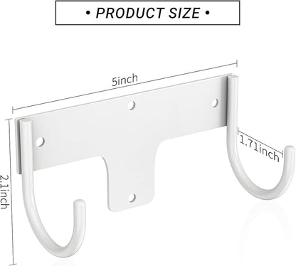 ORLESS Ironing Board Holder Wall Mount, Ironing Board Hanger, Iron Board Holder, Small Y or T Leg Iron Board Hook Wall Mount for Laundry Rooms, 6 Inch(White)