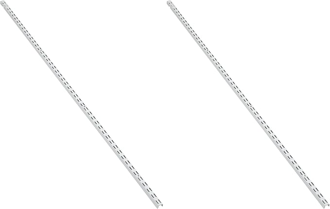 ClosetMaid 2800 ShelfTrack 12-Inch Standard, White (Pack of 2)