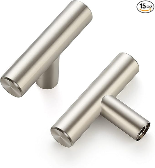 Ravinte 2'' Cabinet Handles Stainless Steel Satin Nickel Kitchen Cabinet Hardware Handles of Kitchen Cupboard Handles 15 Pack