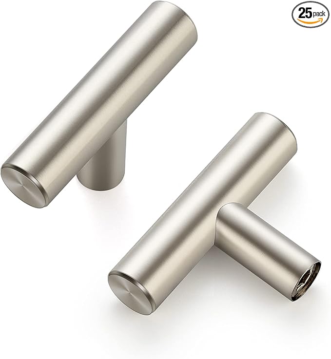 Ravinte 2'' Cabinet Handles Stainless Steel Satin Nickel Kitchen Cabinet Hardware Handles of Kitchen Cupboard Handles 25 Pack