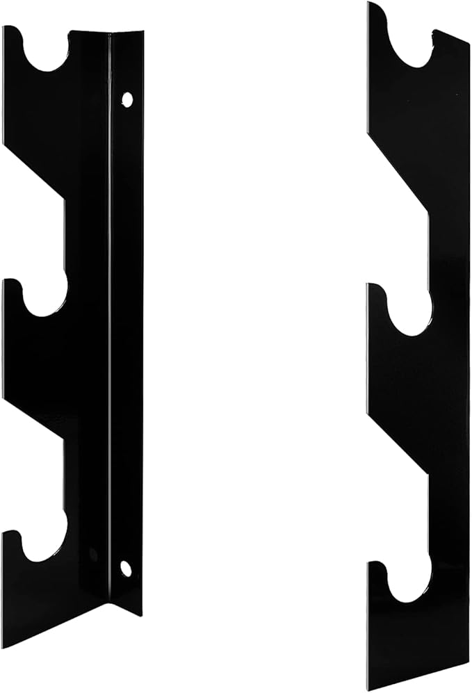 Luwint Barbell Holder Wall Mount, Horizontal 3 Weight Bar Storage Rack
