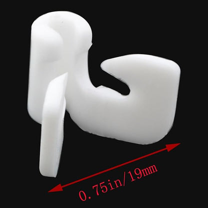 16pcs White Snap Door Snap Shoe Storage Center Panel Hook Shoe Cabinet Spare Parts