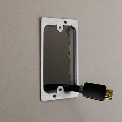Cmple - Drywall Bracket Single-Gang Standard Wall Plate - Includes Drywall Screws – Metal