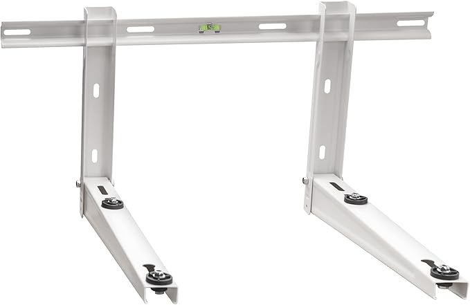 ICOOL Mini Split Wall Mounting Bracket for 9000-36000 BTU Universal Ductless Air Conditioners, Heat Pumps, Compressors & HVAC Systems, Outdoor Heavy Duty Foldable Wall Mount Condenser Bracket