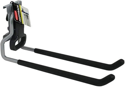 Rubbermaid Fast Track Wall Mounted Garage Storage Utility Multi Hook For Tools, Rope, and More, Supports Up to 50 Pounds Each (6 Pack)