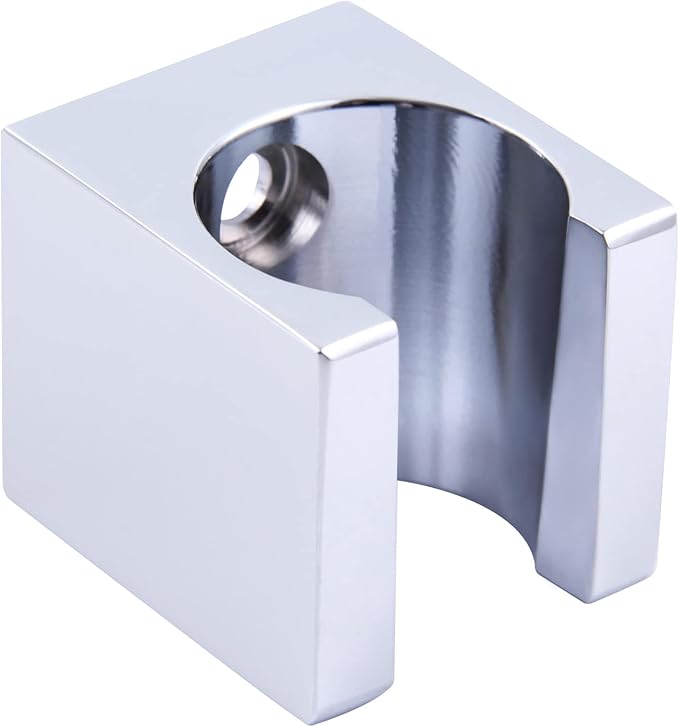 Angle Simple Shower Head Holder Wall Mount, Brass Shower Wand Handle Holder, Sprayer Bracket, Chrome