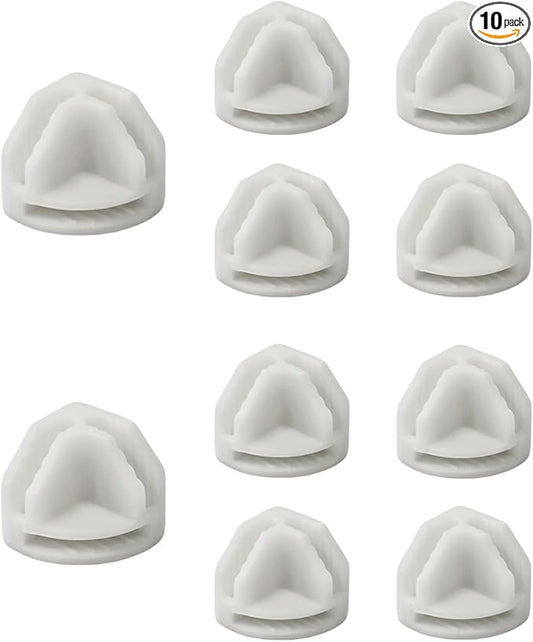 10Pcs Wire Cube Connectors, White Wire Cube Storage Connectors Corner Wire Grid Cube Shelf Plastic Connectors Clips for Wire Cube Storage Shelving Unit and Modular Closet Organizer, SATONBEYI