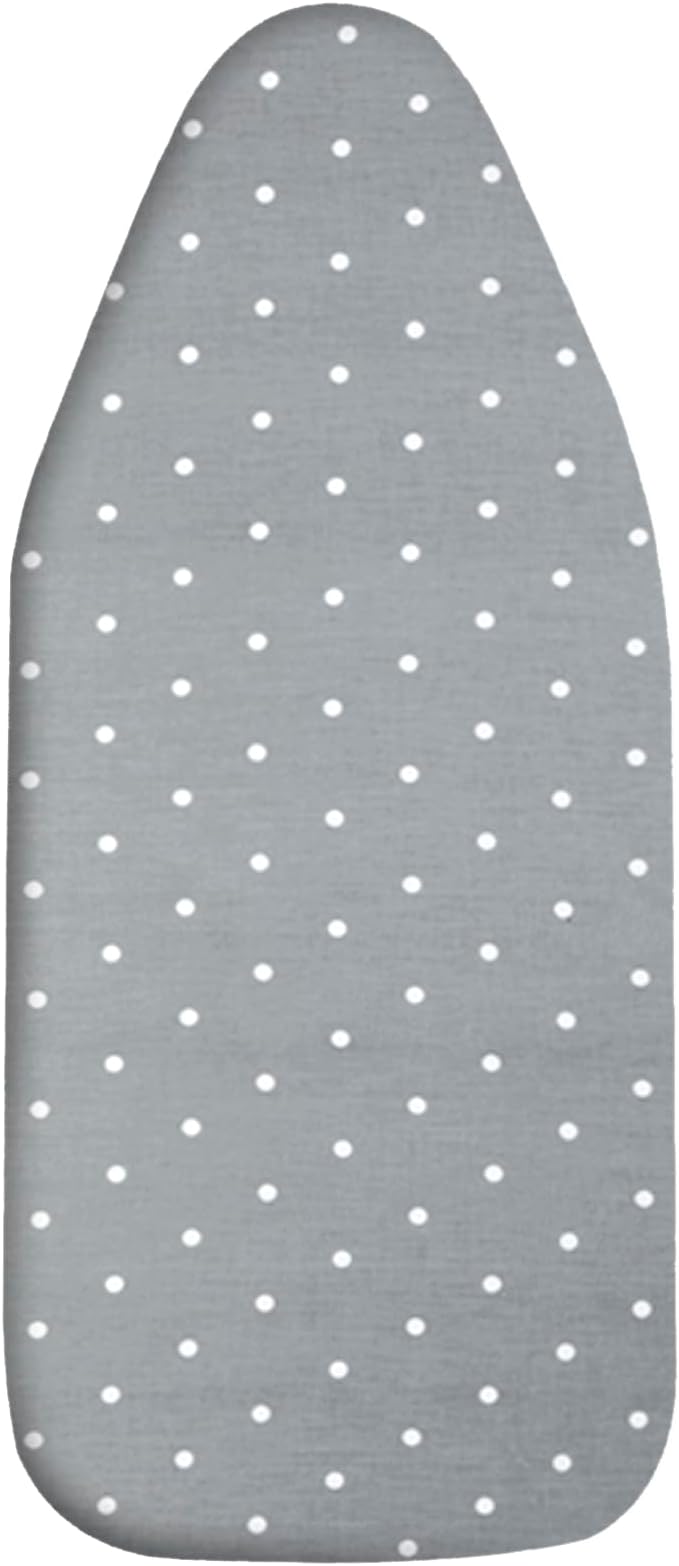 Small Ironing Board Cover Scorch Resistant, Table top Ironing Board Cover with Padding Heat Reflective Heavy Duty Pad (Gray dot, 12.5"x32")