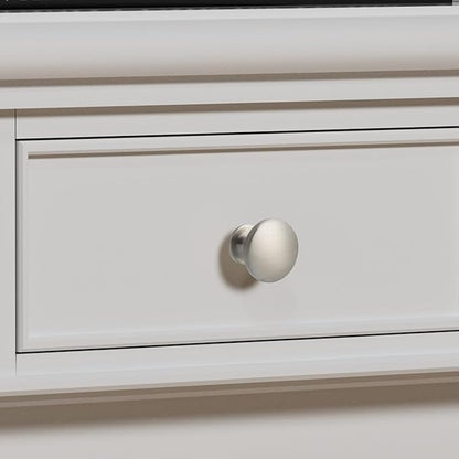 homdiy 25 Pack Cabinet Knobs Brushed Nickel Drawer Knobs Cabinet Hardware Solid Kitchen Pulls for Dresser Drawers
